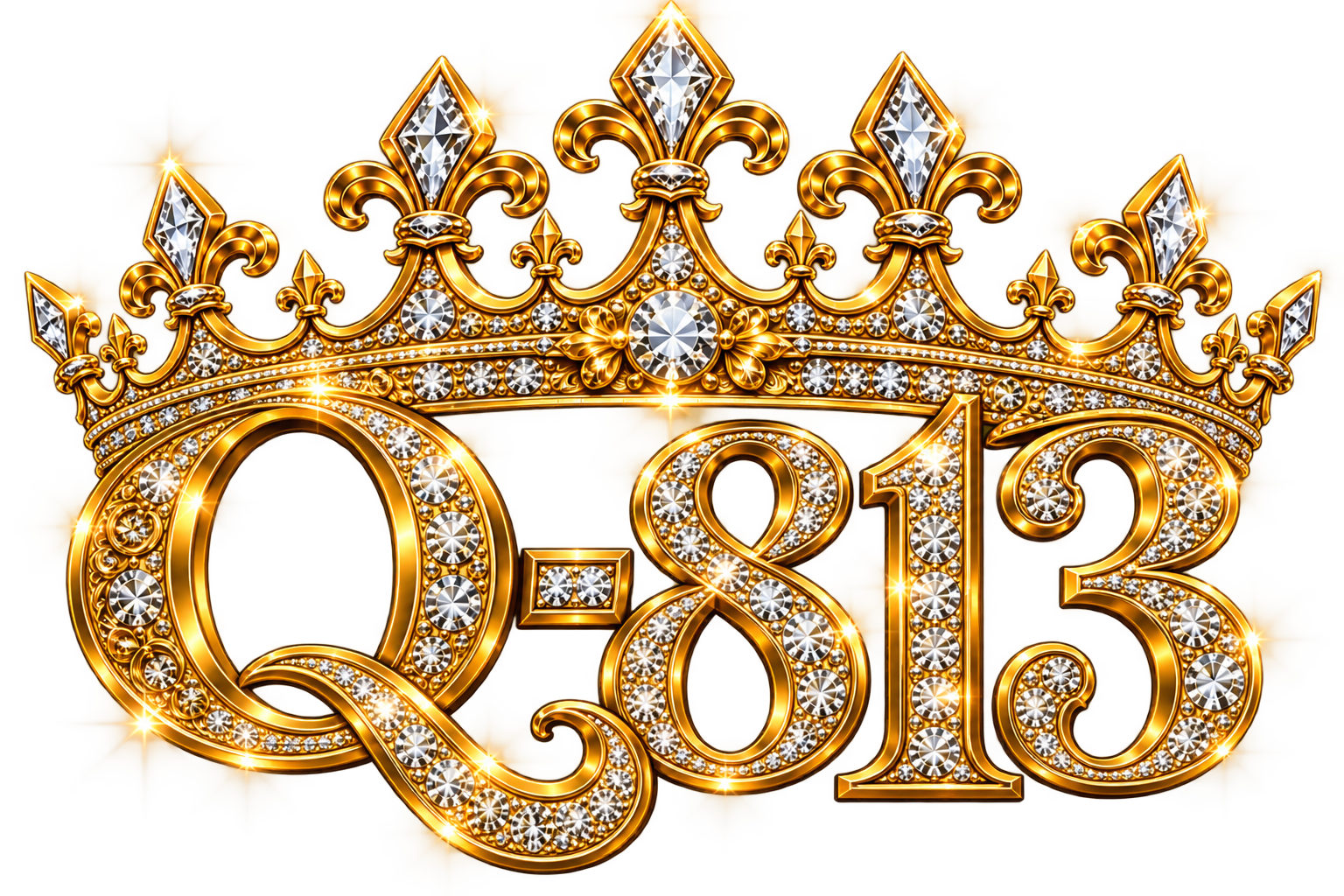 Q-813 crown logo