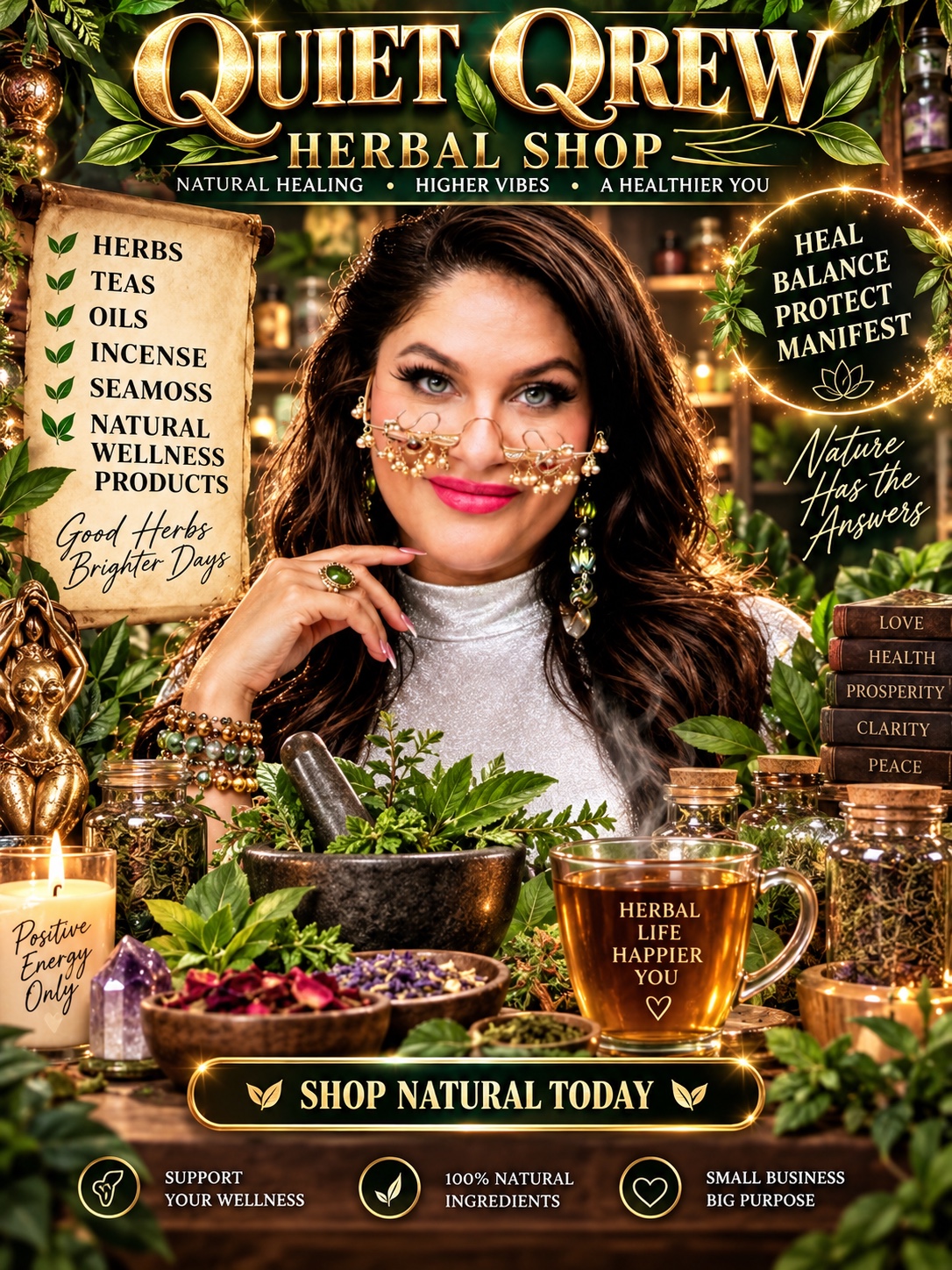 QuietQrew Herbal Shop — tap to visit the store